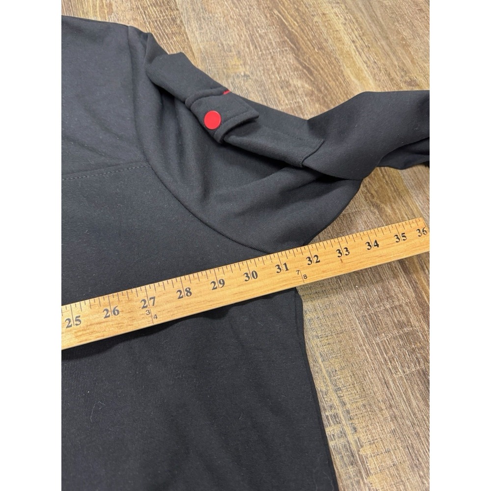 Makobi Solid Black Track Suit Set Jacket Pants Do… - image 8